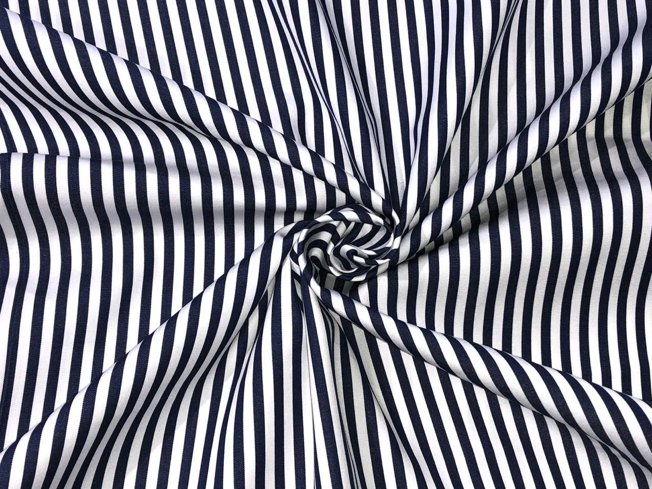 100% Cotton 40'S STRIPES  58" wide AVAILABLE IN 3 COLORS white and denim blue/white and navy and denim blue and white