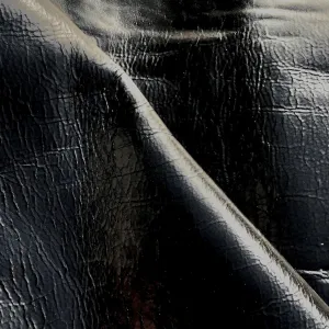 3.5oz (1.4mm) Black Aniline Cow Leather (per square foot)