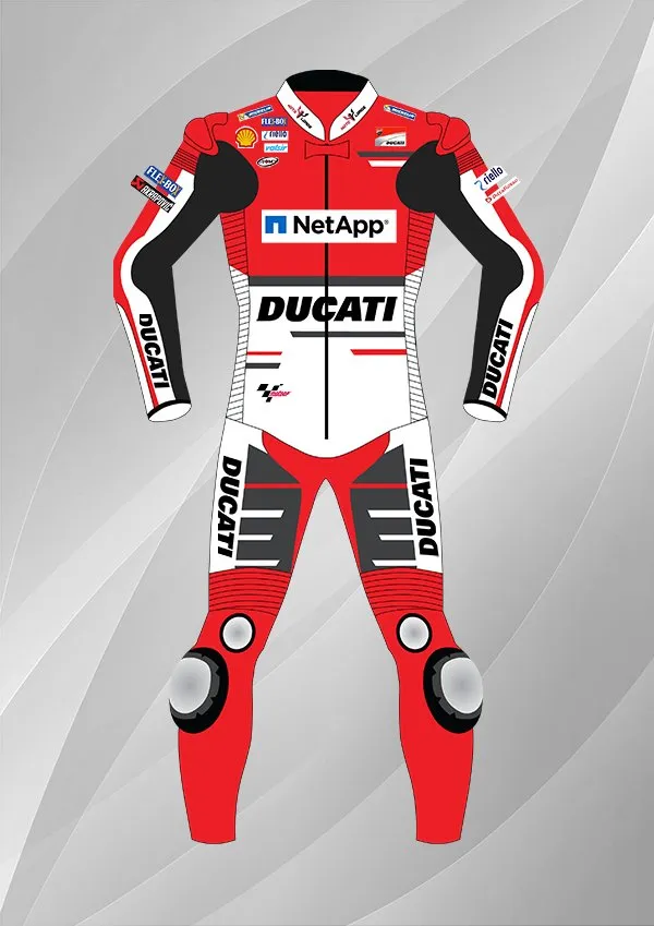 Andrea Dovizioso 2018 Ducati MotoGP Leather Race Suit