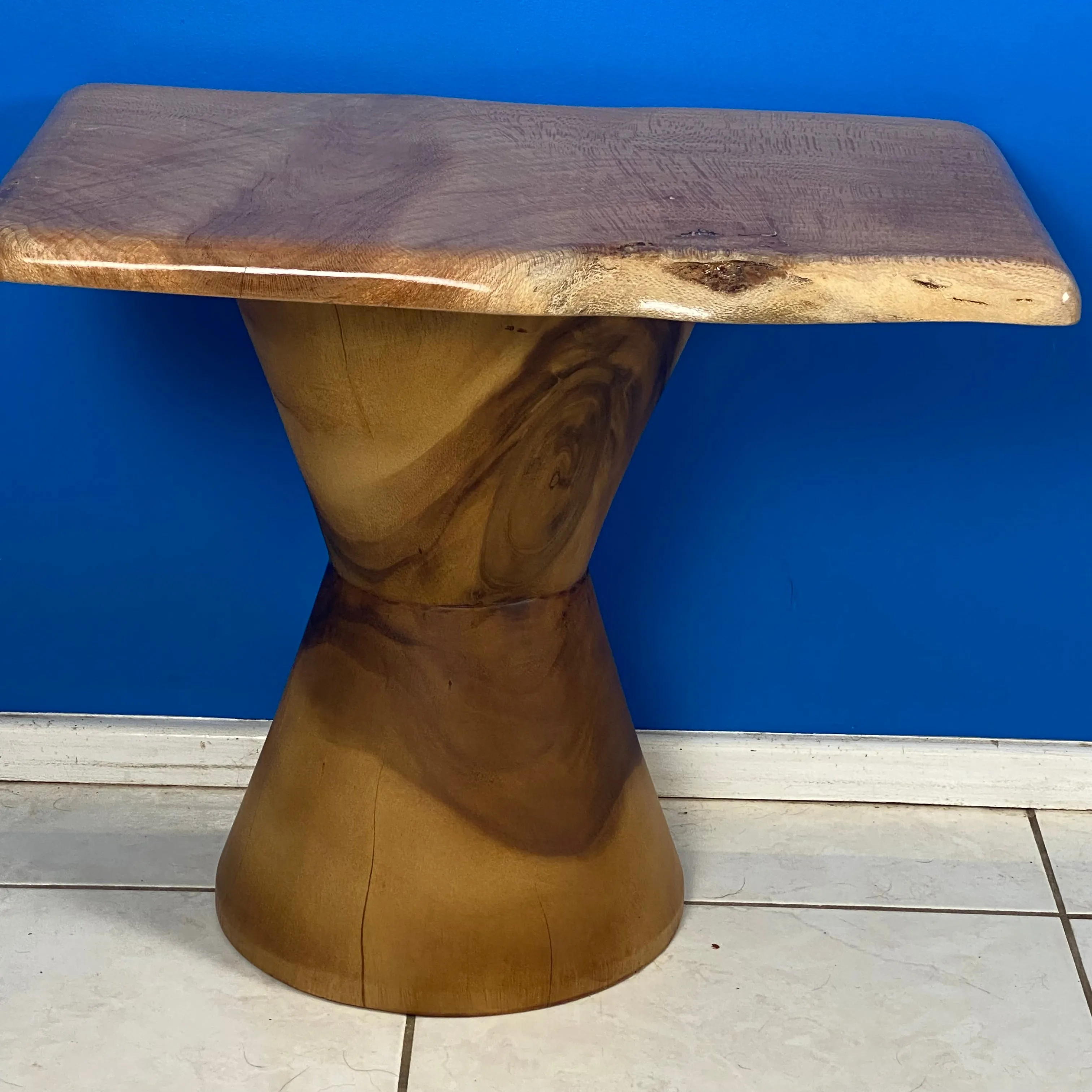 Bedside side Table- Live Edge Silky Oak Australian Timber