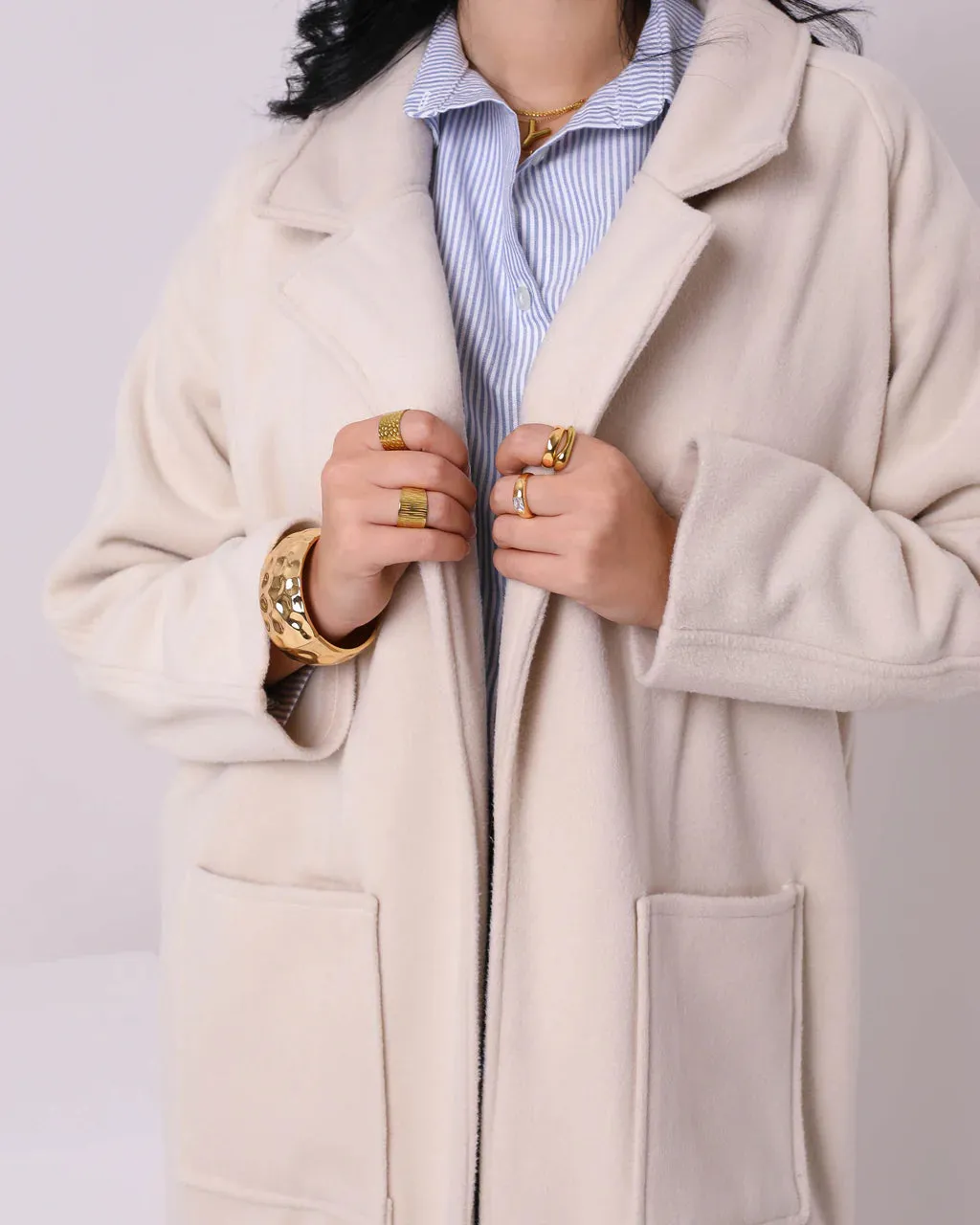 Belted Wool Coat (W710) - Just4Women