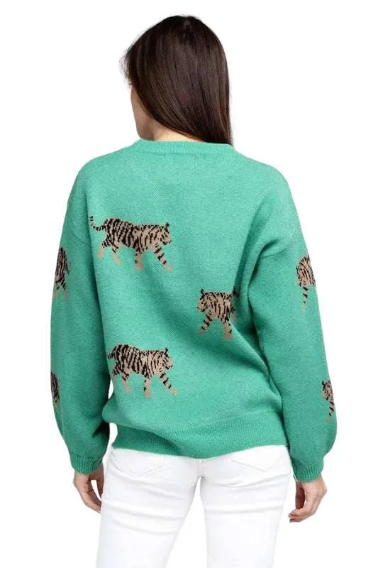 Bibi Tiger Pattern Sweater