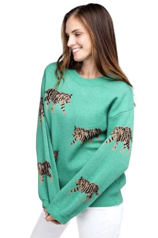 Bibi Tiger Pattern Sweater