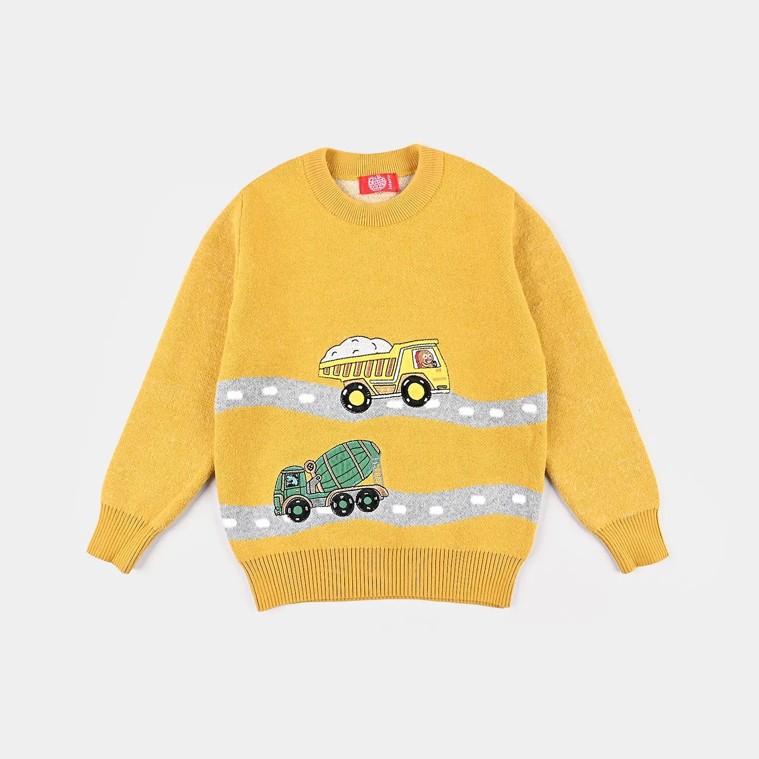 Boys Knitted Sweater- Yellow