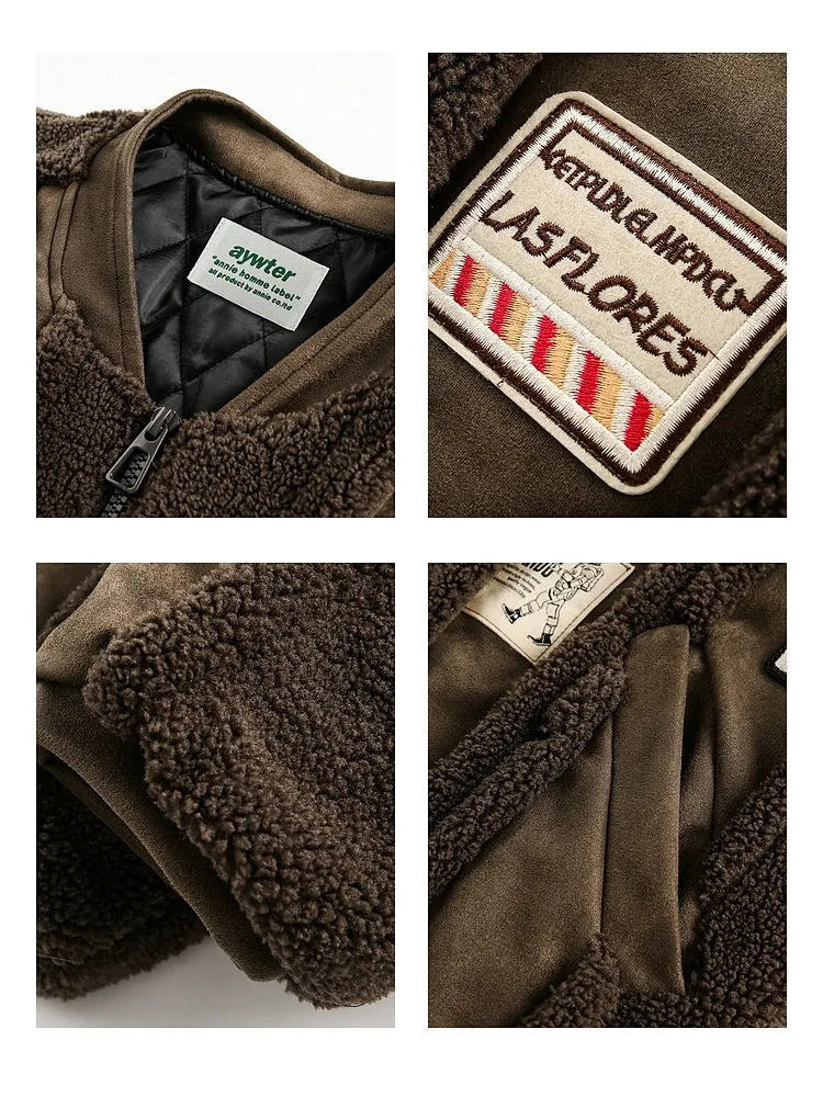 Brown Lambskin Cotton Jacket