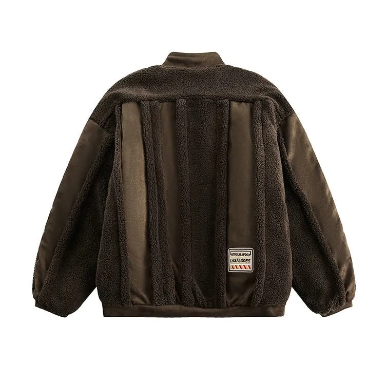 Brown Lambskin Cotton Jacket