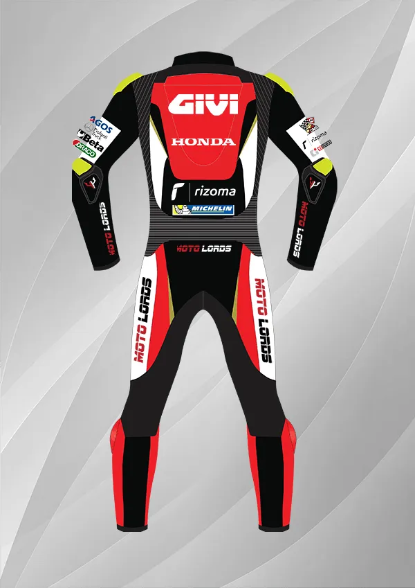 Cal Crutchlow LCR Honda MotoGP 2019 Leather Honda Racing Suit