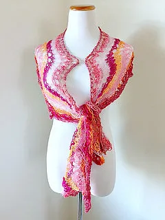 Candy wrapper shawl, kit