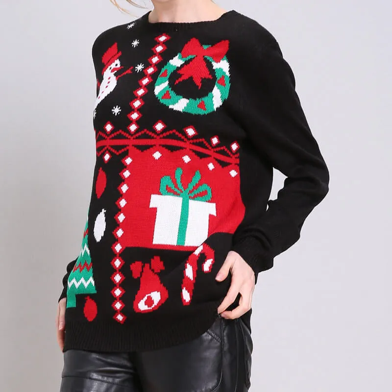 Christmas Tree Long Sleeve Knitting Sweater