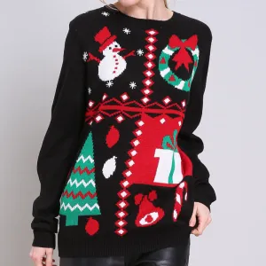 Christmas Tree Long Sleeve Knitting Sweater