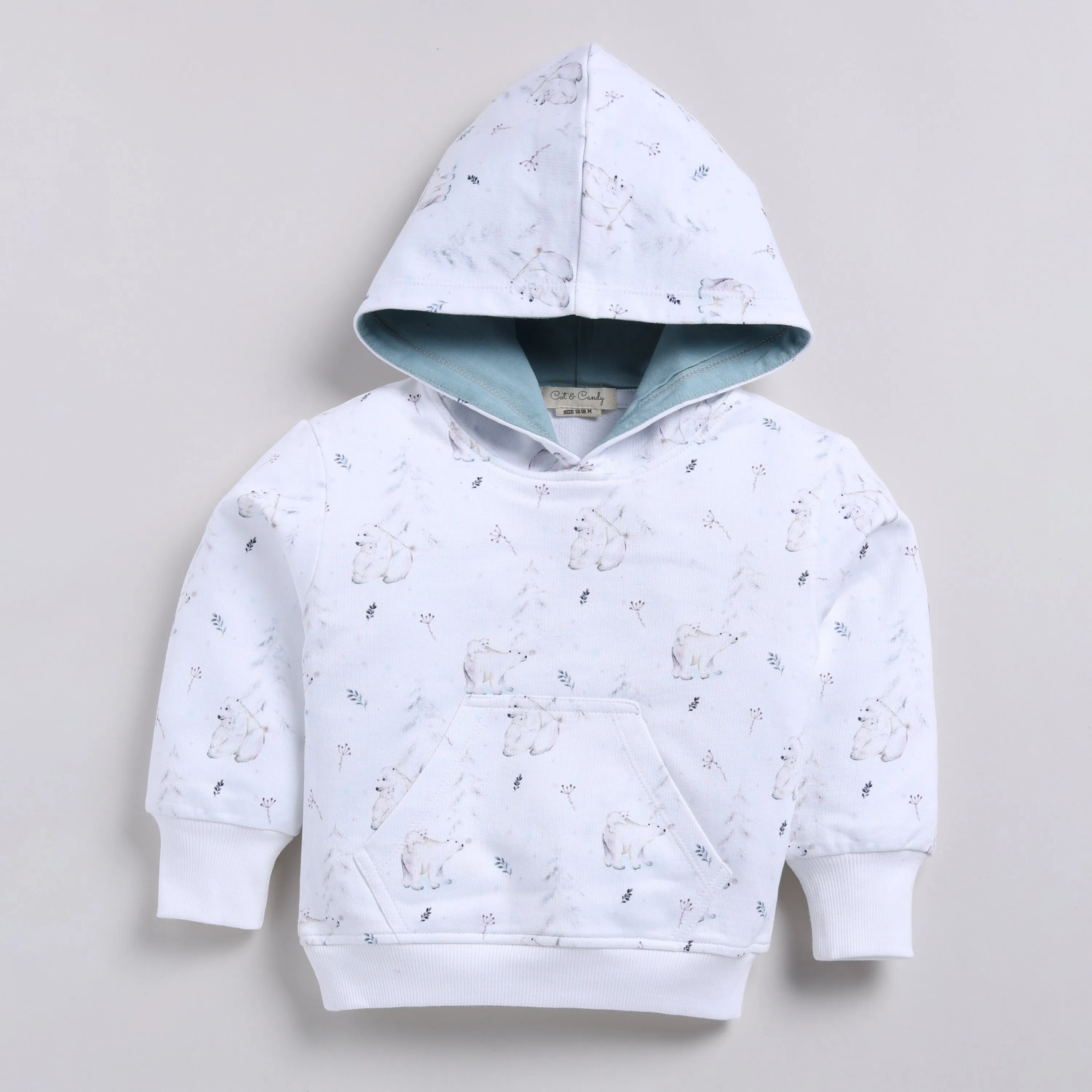 Constellation Bear Organic Fleece Over Size Hoodie