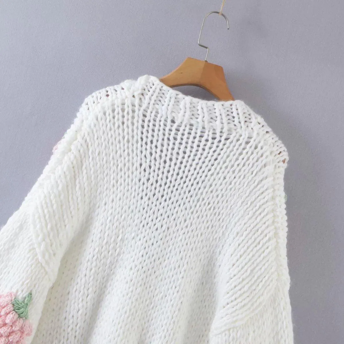 Cute Strawberry Handmade Cardigan Knitting Sweater