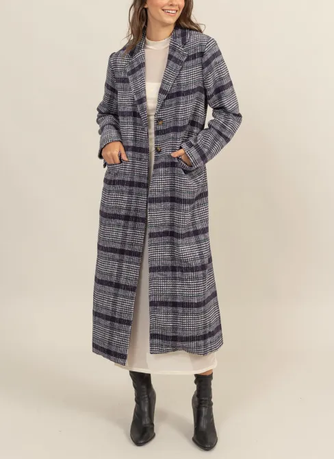 Edie Plaid Trench Coat