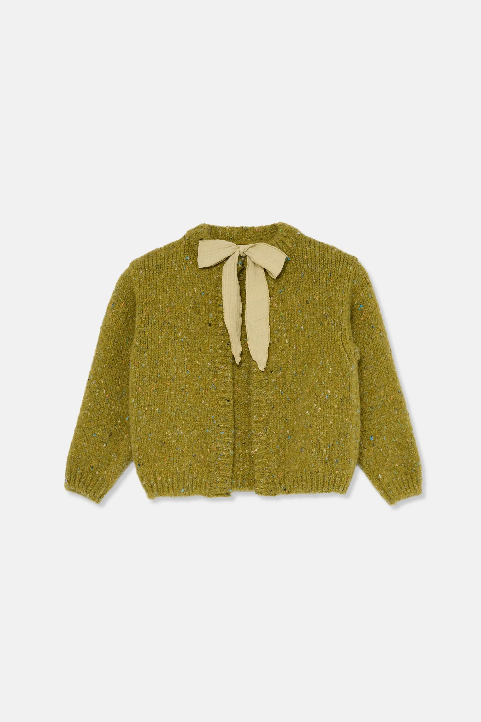 FLECKED TRICOT CARDIGAN