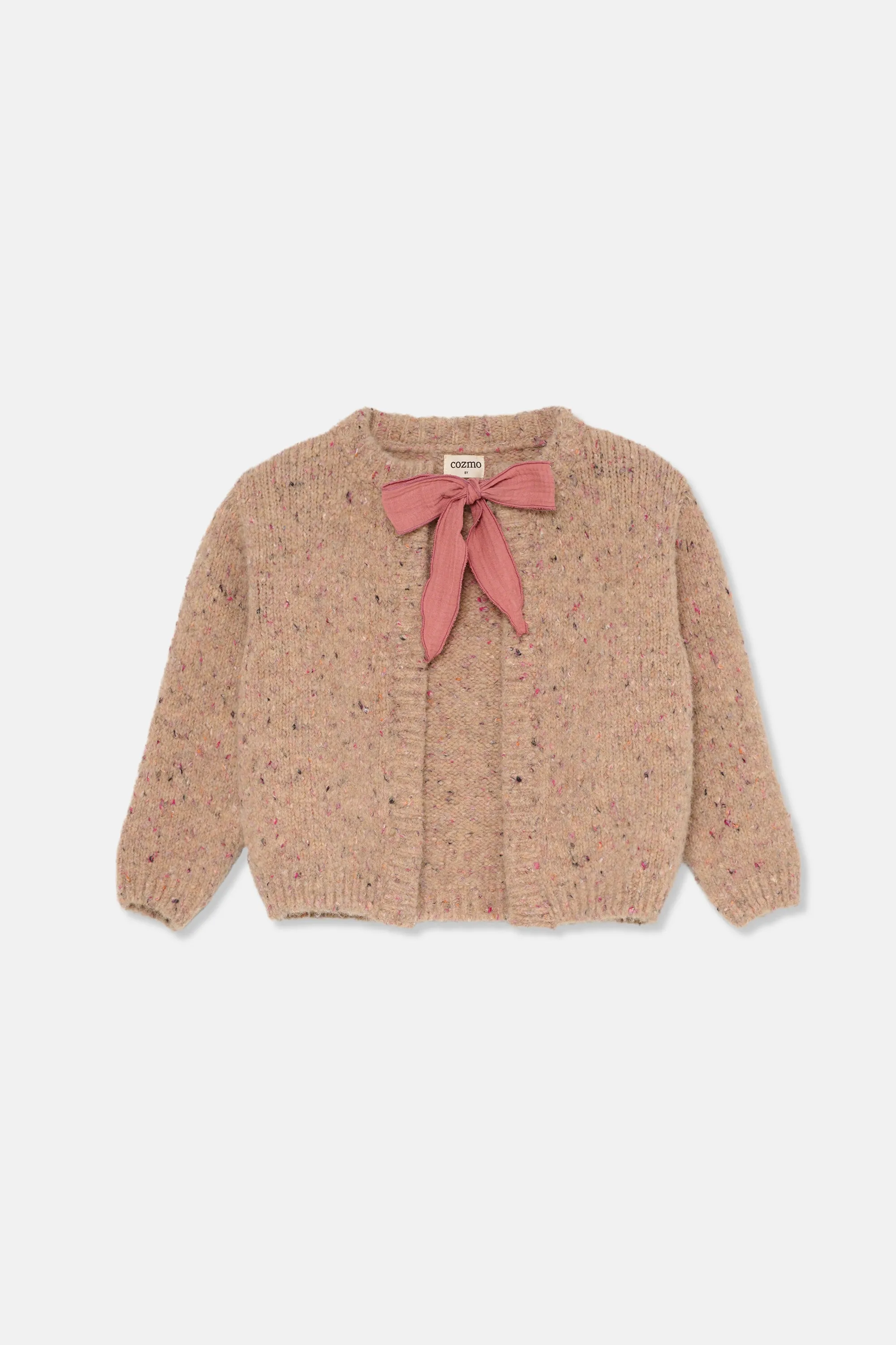 FLECKED TRICOT CARDIGAN