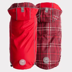 GF Pet Reversible Raincoat Red For Dogs