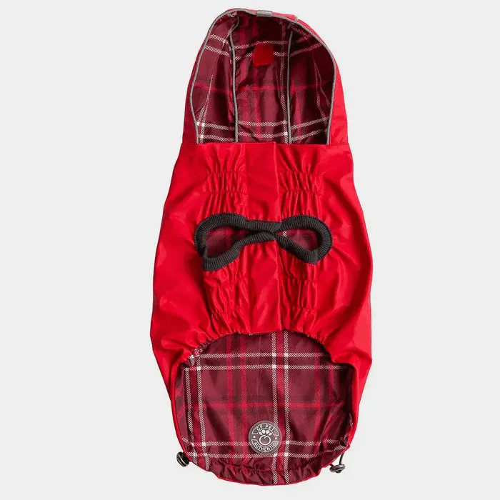 GF Pet Reversible Raincoat Red For Dogs