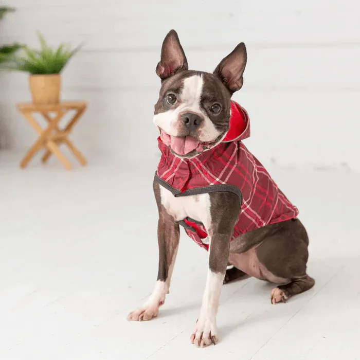 GF Pet Reversible Raincoat Red For Dogs