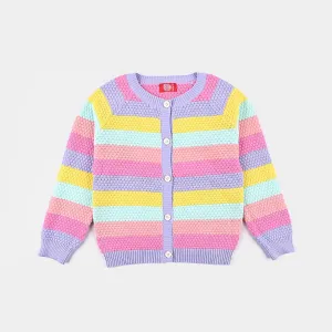 Girls Knitted Sweater - Multi