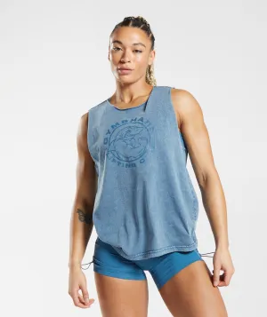 Gymshark Legacy Washed Tank - Lakeside Blue