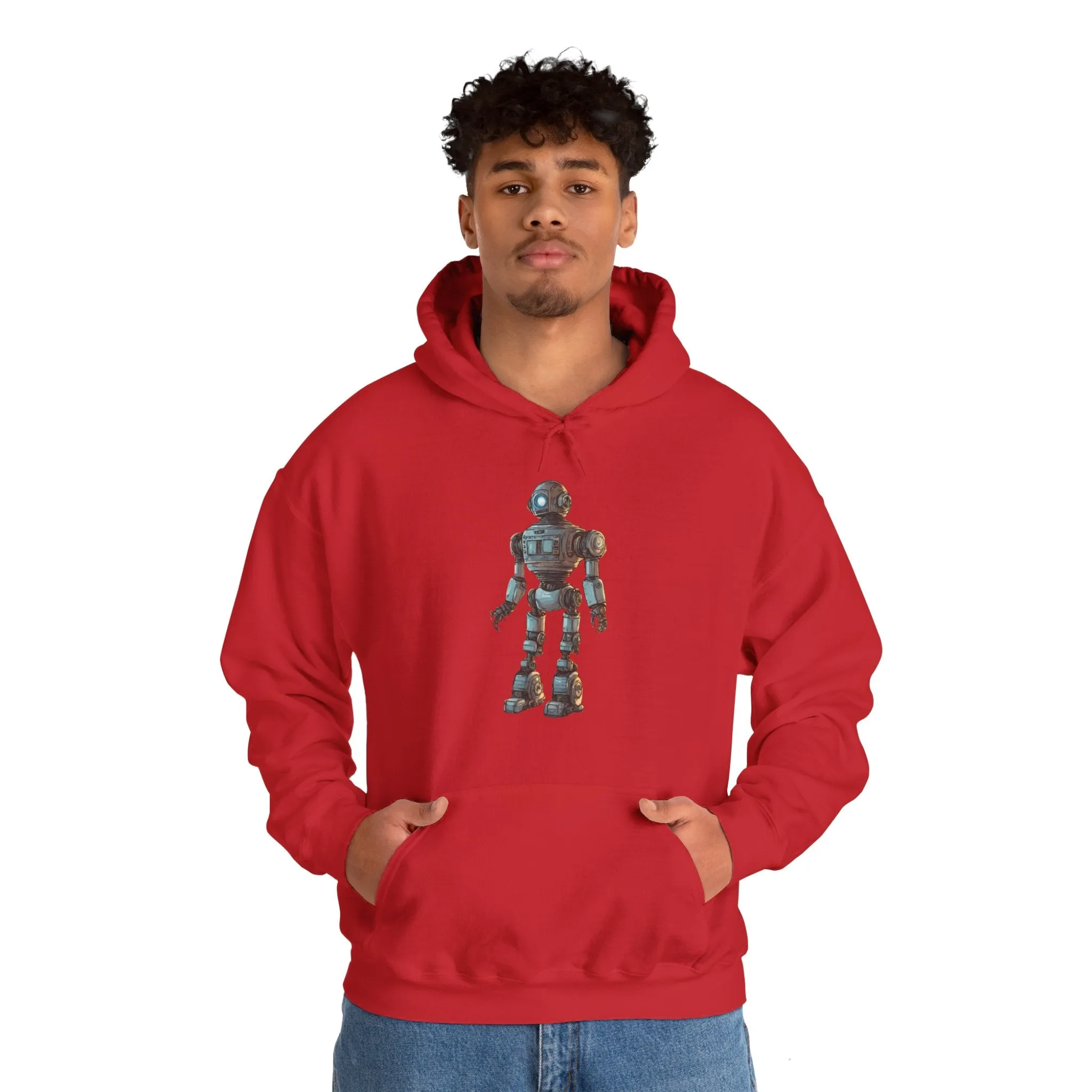 Hey Human Robot Spaceart Sci-Fi Hoodie