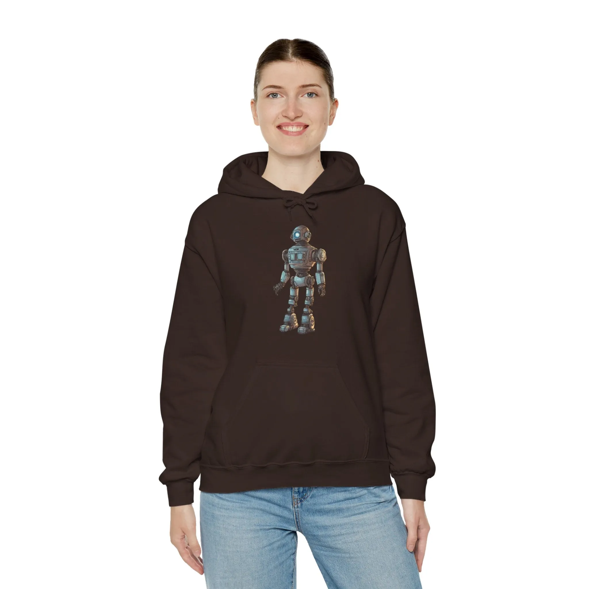 Hey Human Robot Spaceart Sci-Fi Hoodie