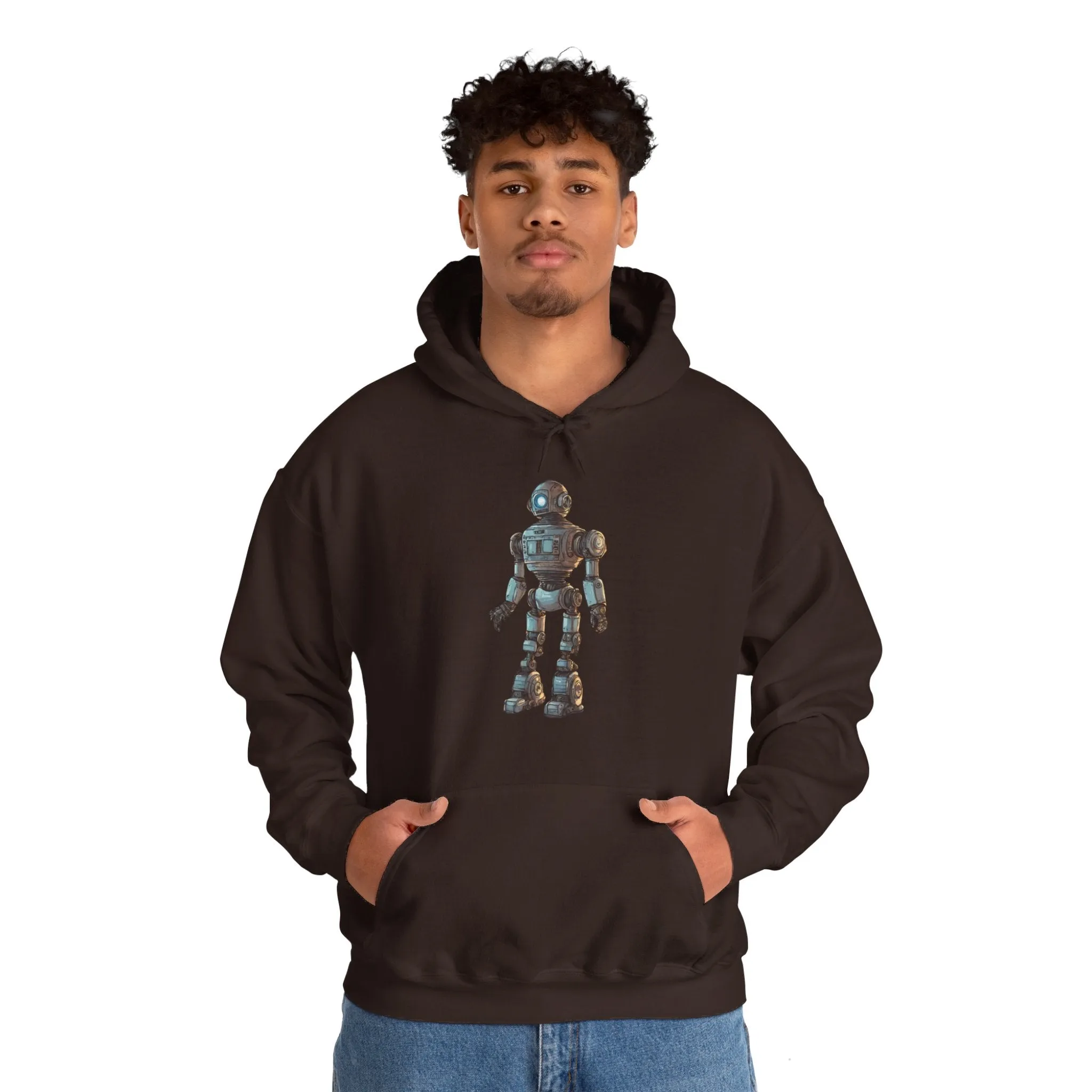 Hey Human Robot Spaceart Sci-Fi Hoodie