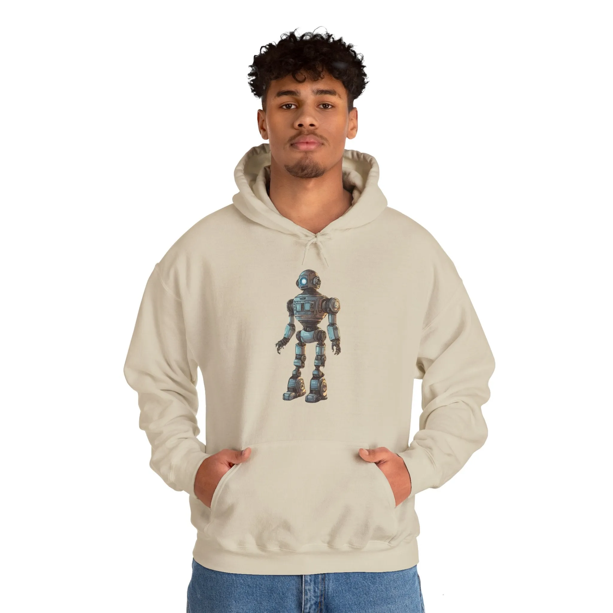 Hey Human Robot Spaceart Sci-Fi Hoodie