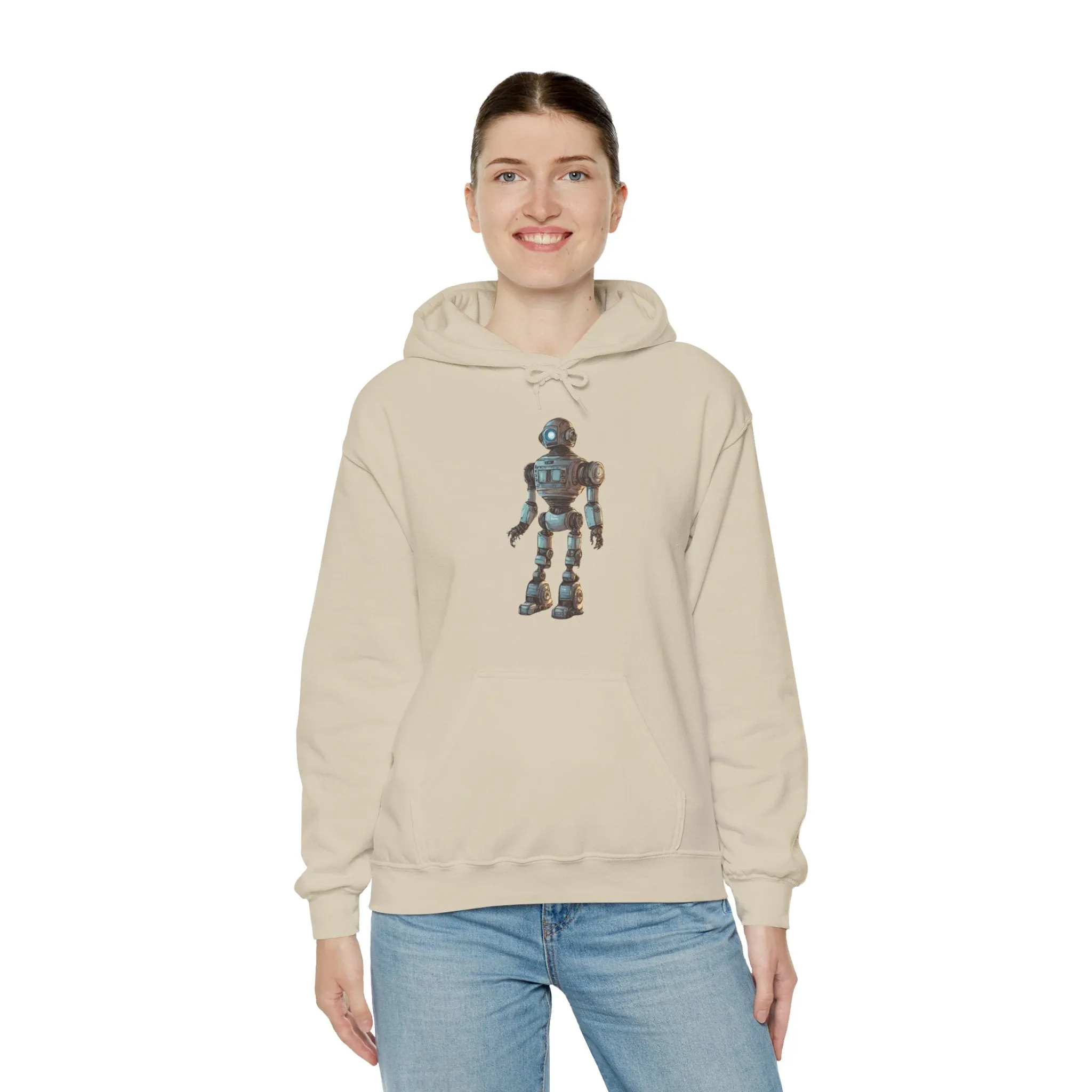 Hey Human Robot Spaceart Sci-Fi Hoodie