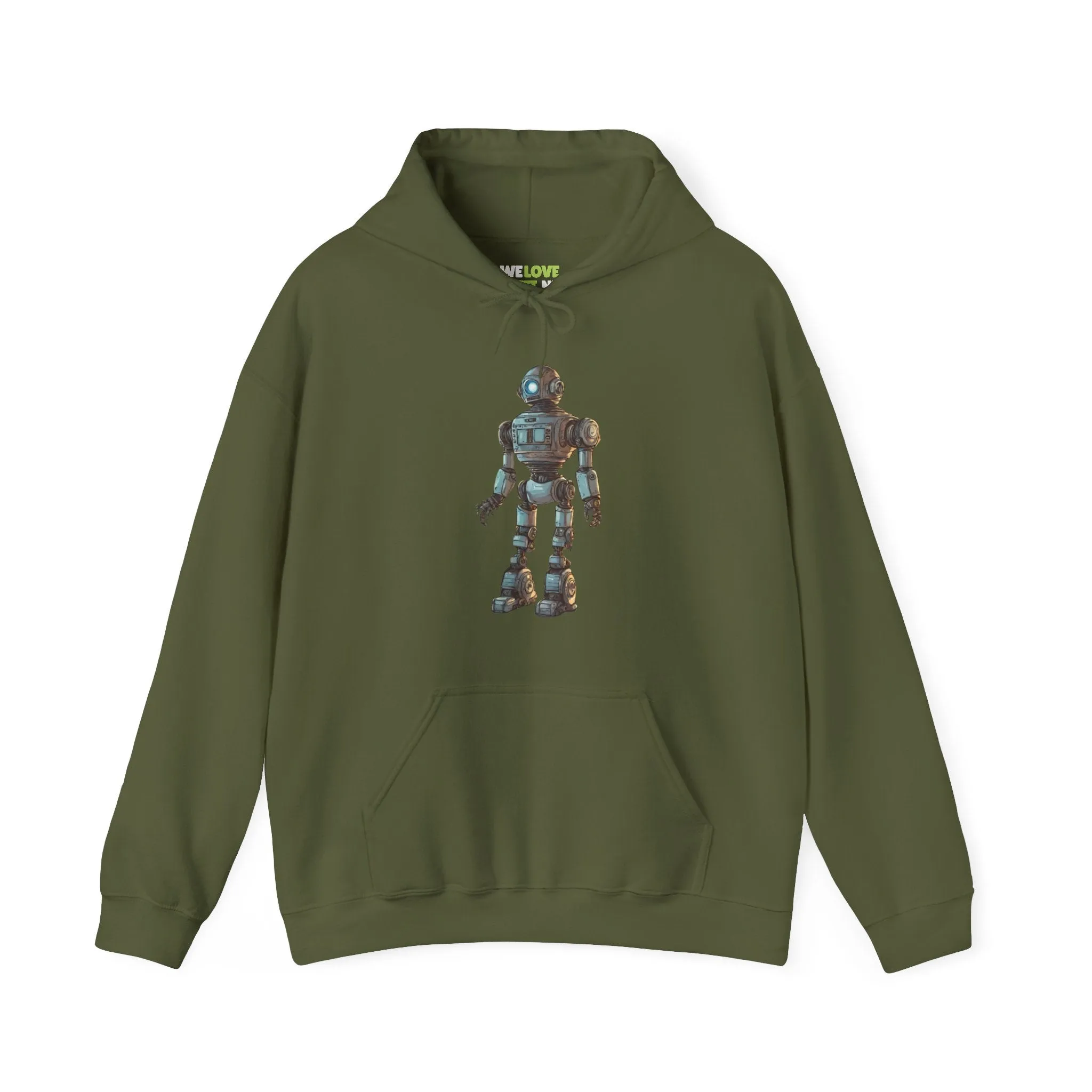 Hey Human Robot Spaceart Sci-Fi Hoodie