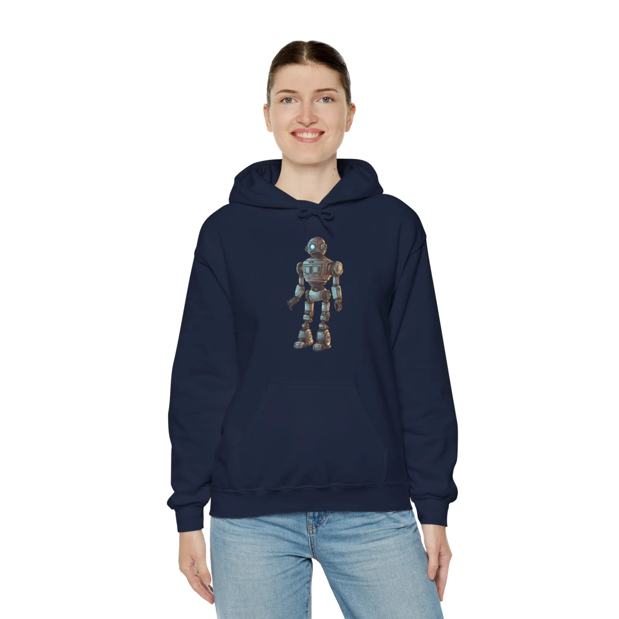 Hey Human Robot Spaceart Sci-Fi Hoodie