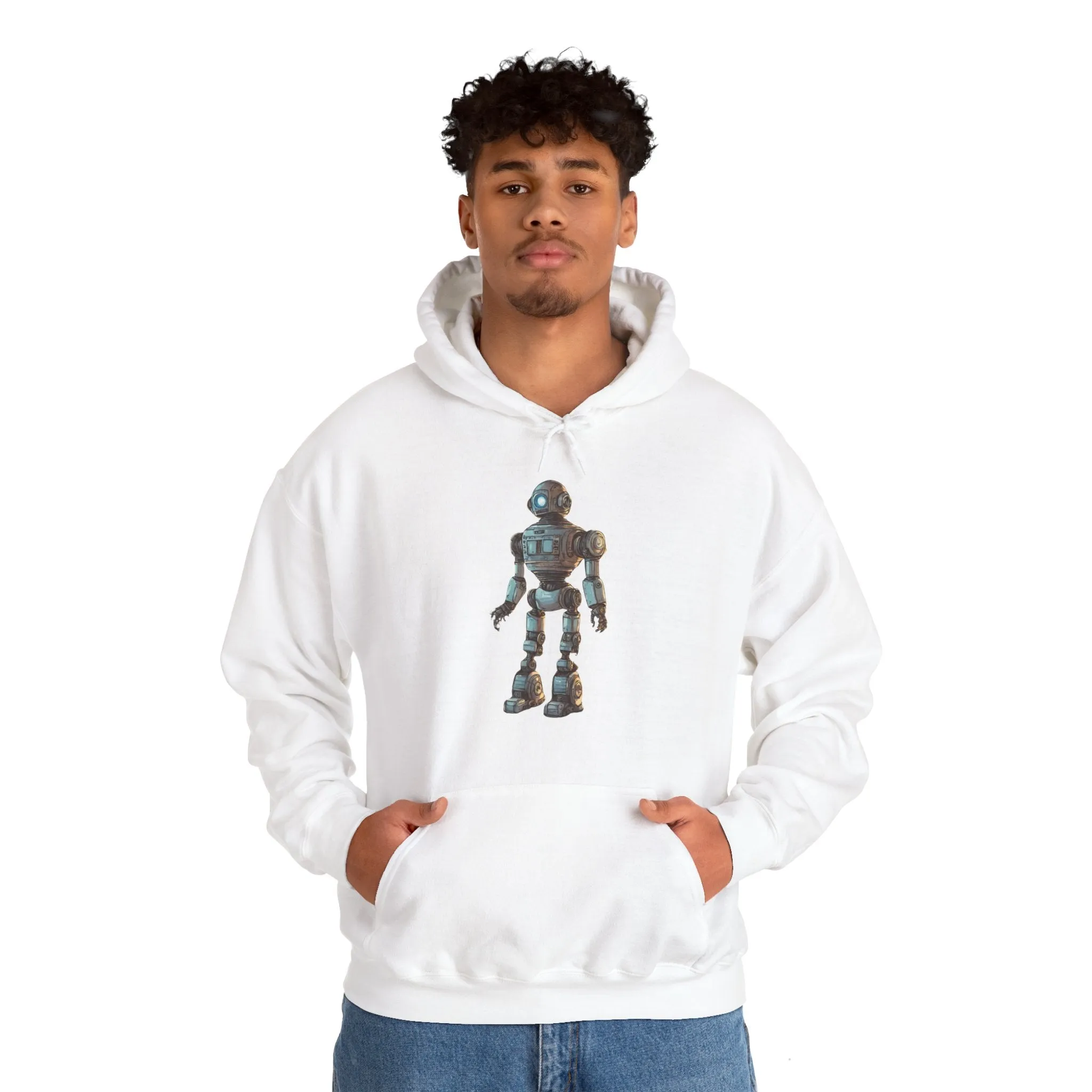 Hey Human Robot Spaceart Sci-Fi Hoodie