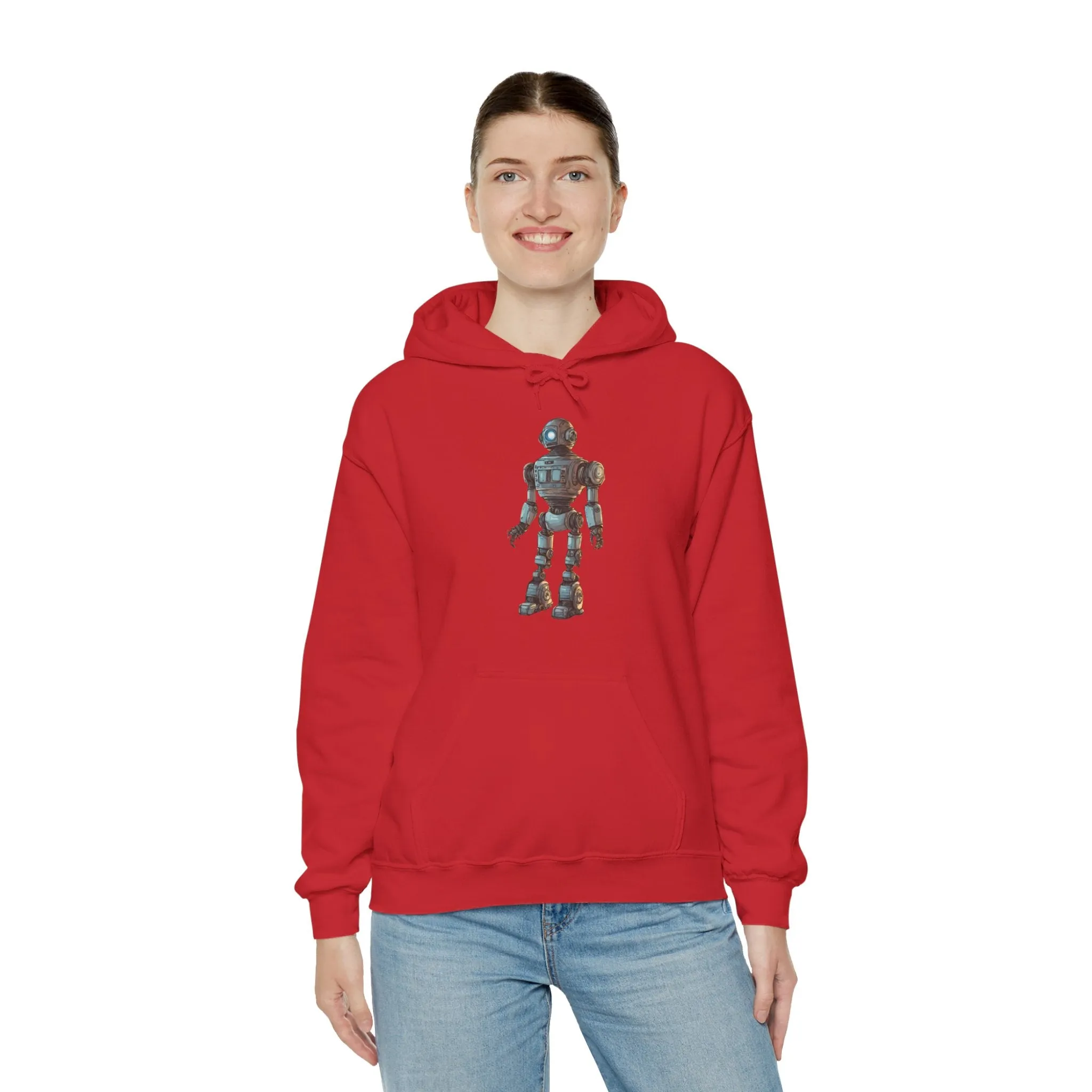 Hey Human Robot Spaceart Sci-Fi Hoodie