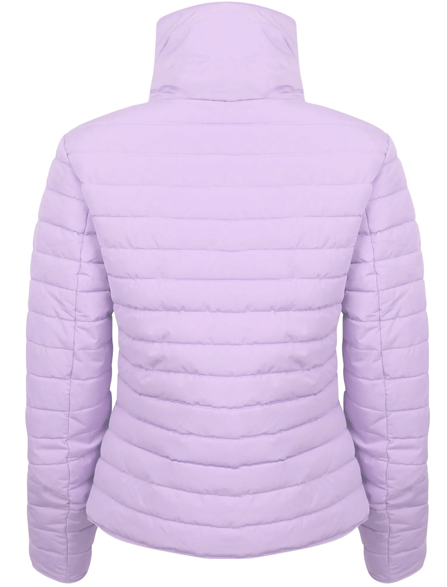 Honey 2 Funnel Neck Quilted Jacket in Pastel Lilac - Tokyo Laundry