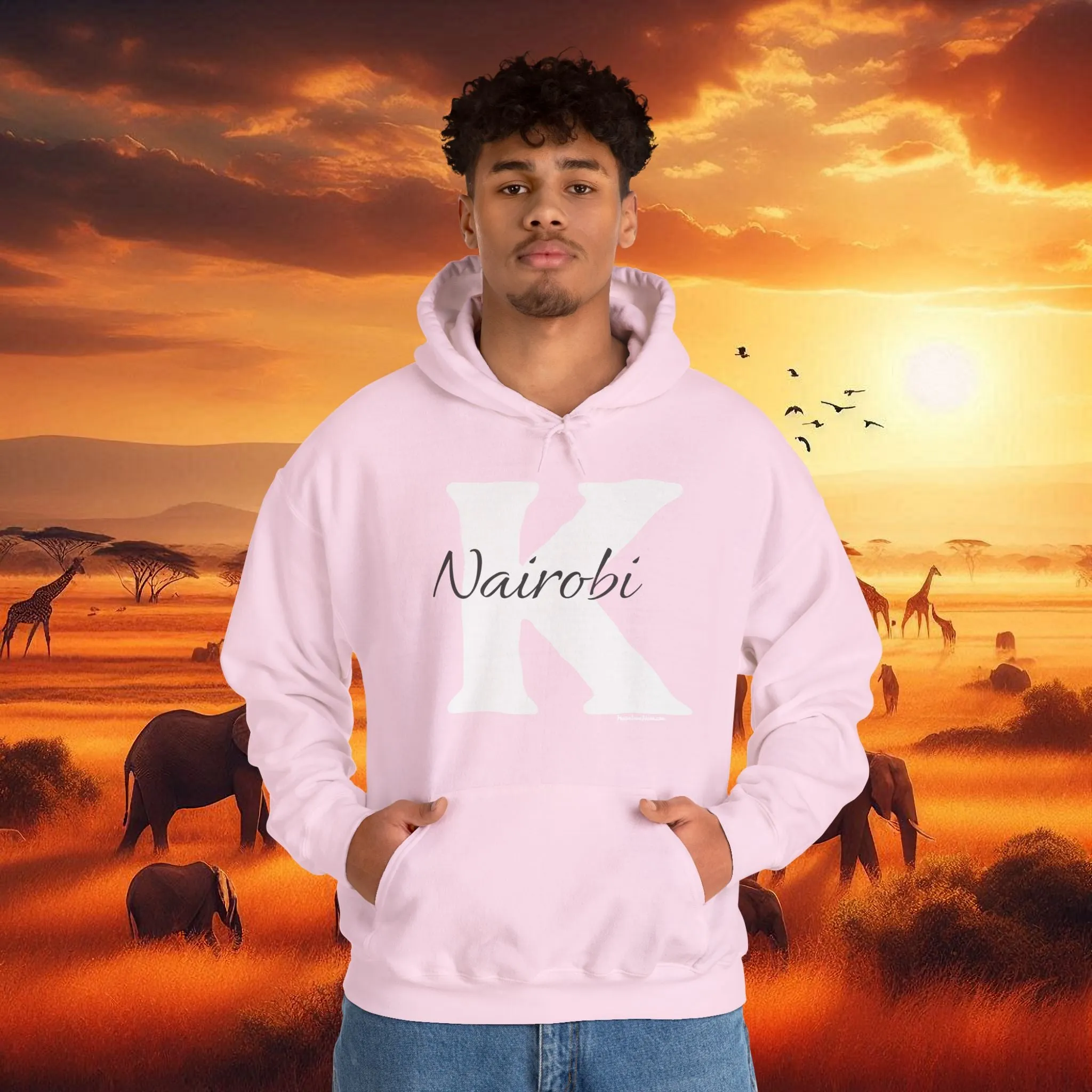 Hooded Sweatshirt with Nairobi K Print