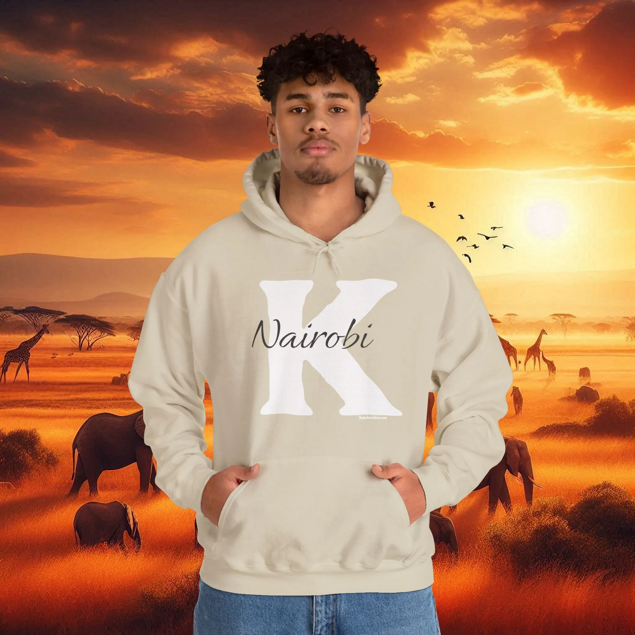 Hooded Sweatshirt with Nairobi K Print