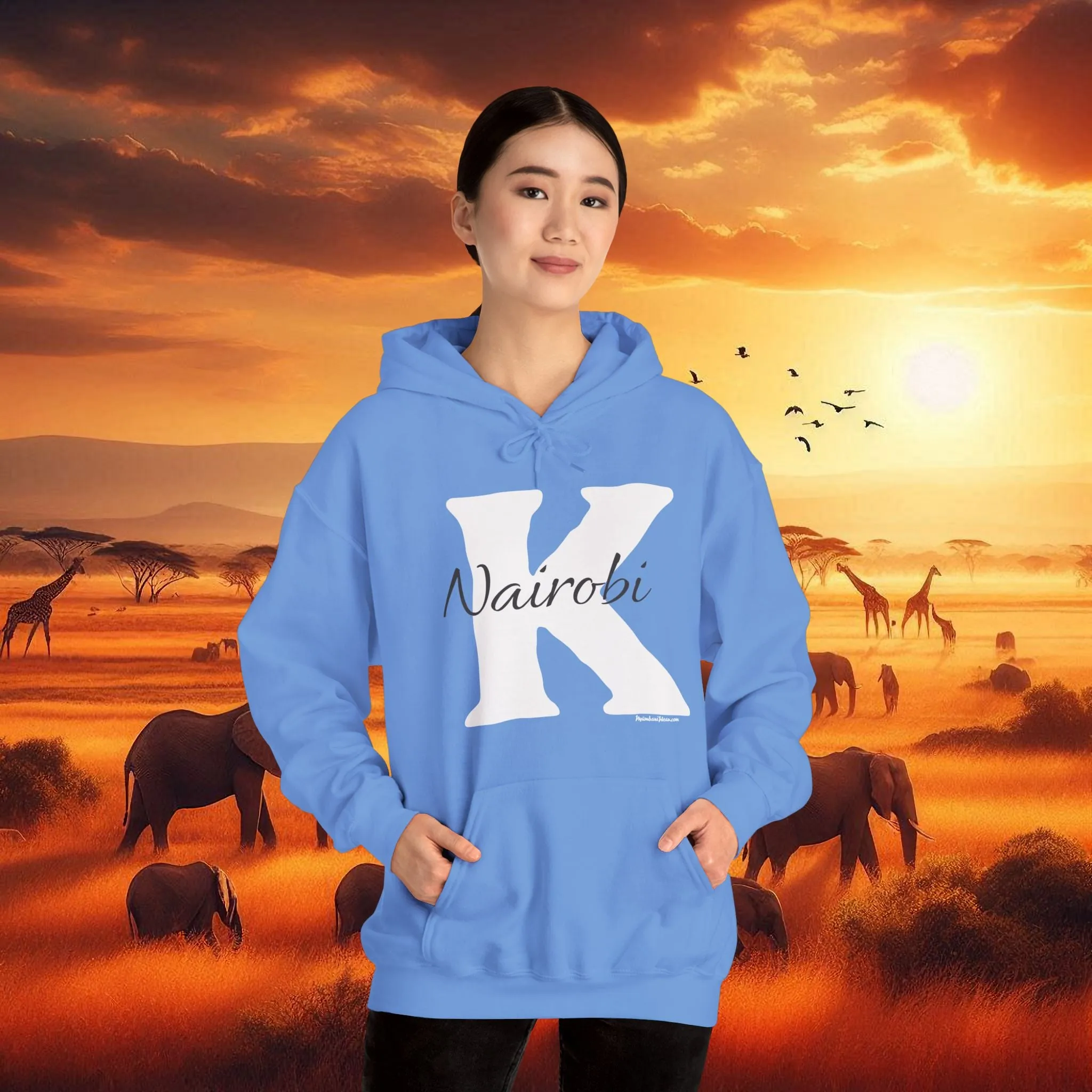 Hooded Sweatshirt with Nairobi K Print