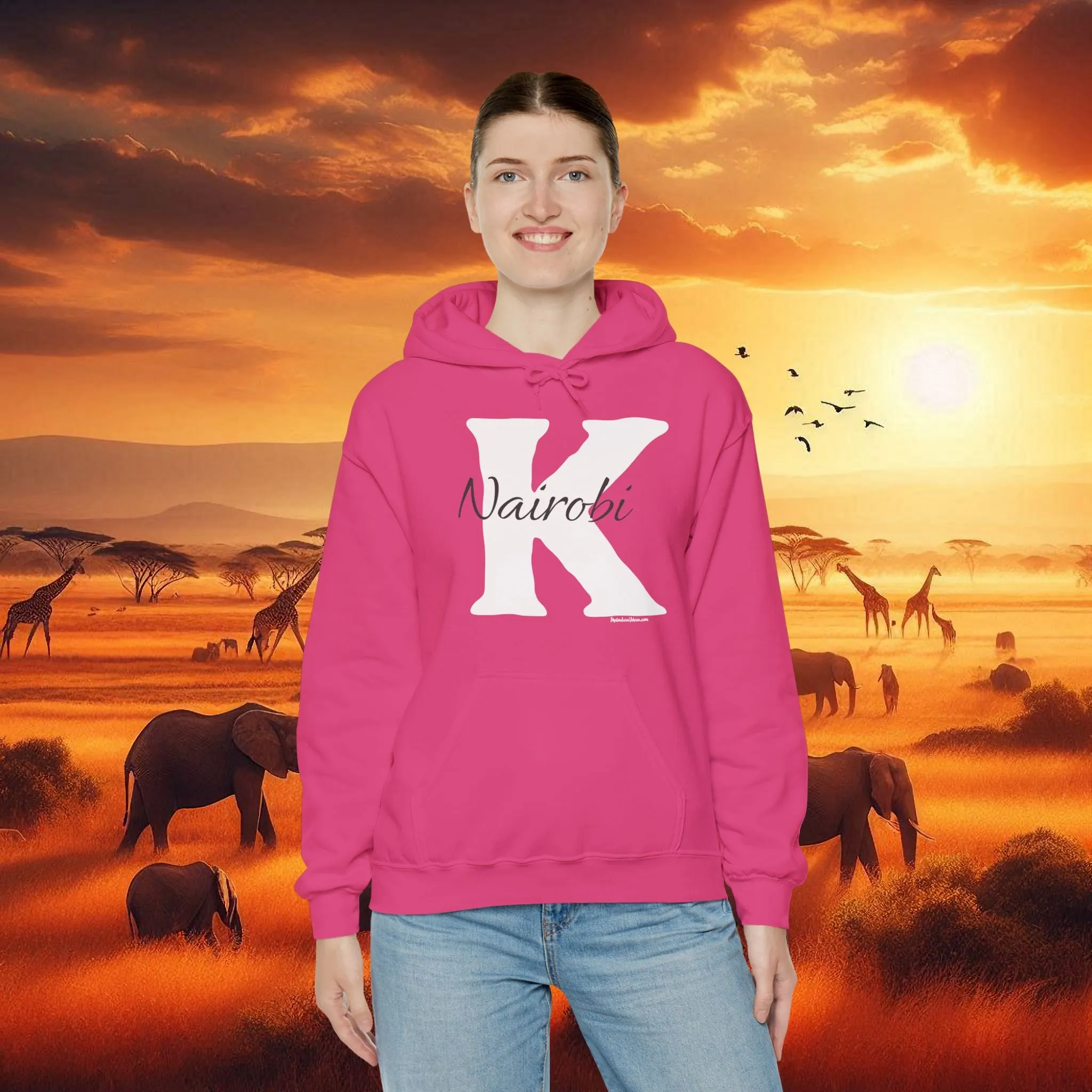 Hooded Sweatshirt with Nairobi K Print