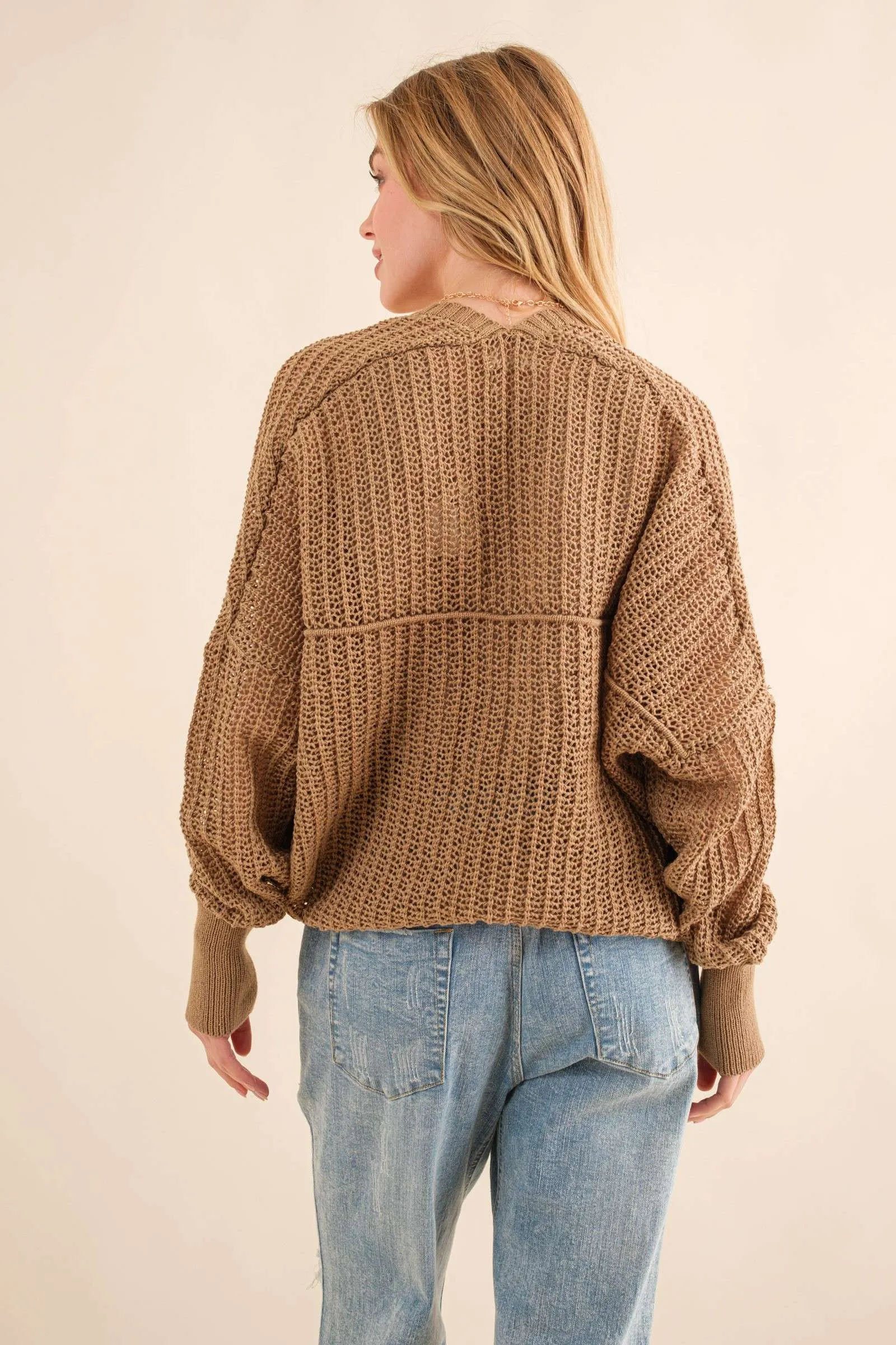 How You Feel Bolero Cardigan - Oak