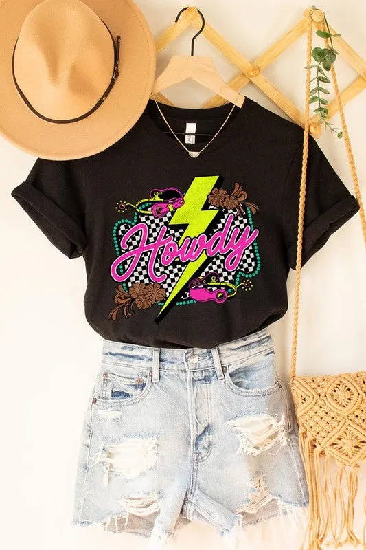 Howdy Thunder Western Graphic T Shirts