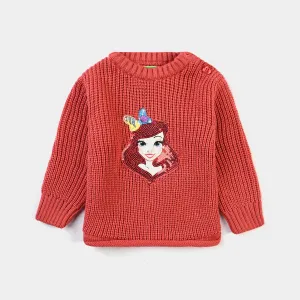 Infant Girls Acrylic Sweater Princess