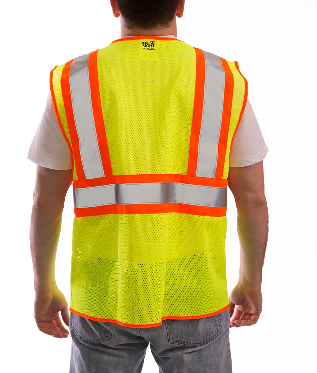 Job Sight Class 2 Two-Tone Mesh Vest