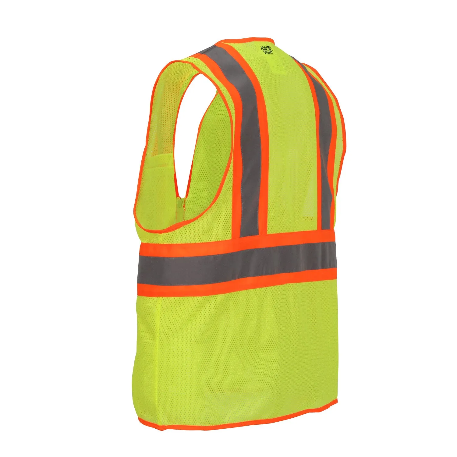 Job Sight Class 2 Two-Tone Mesh Vest