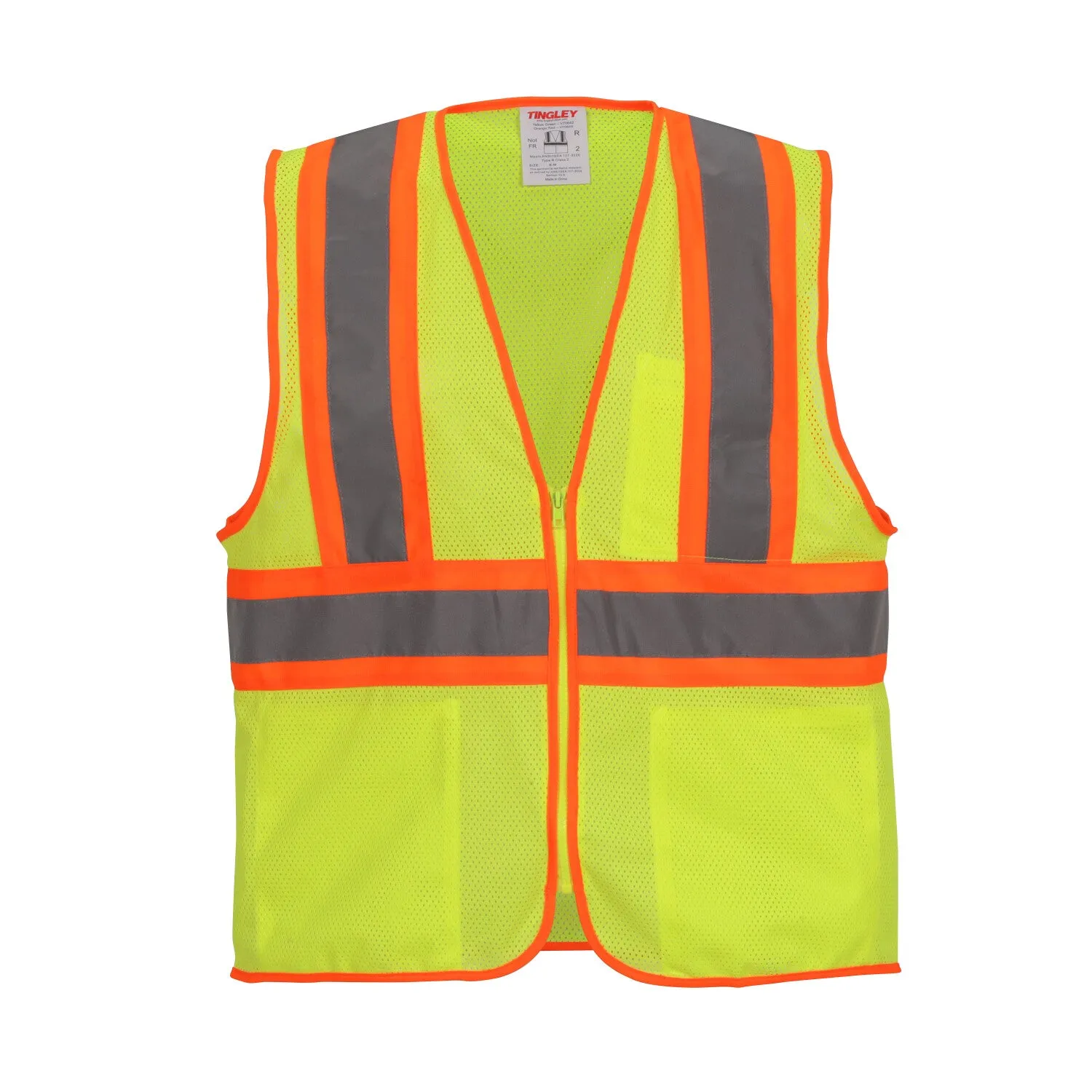 Job Sight Class 2 Two-Tone Mesh Vest