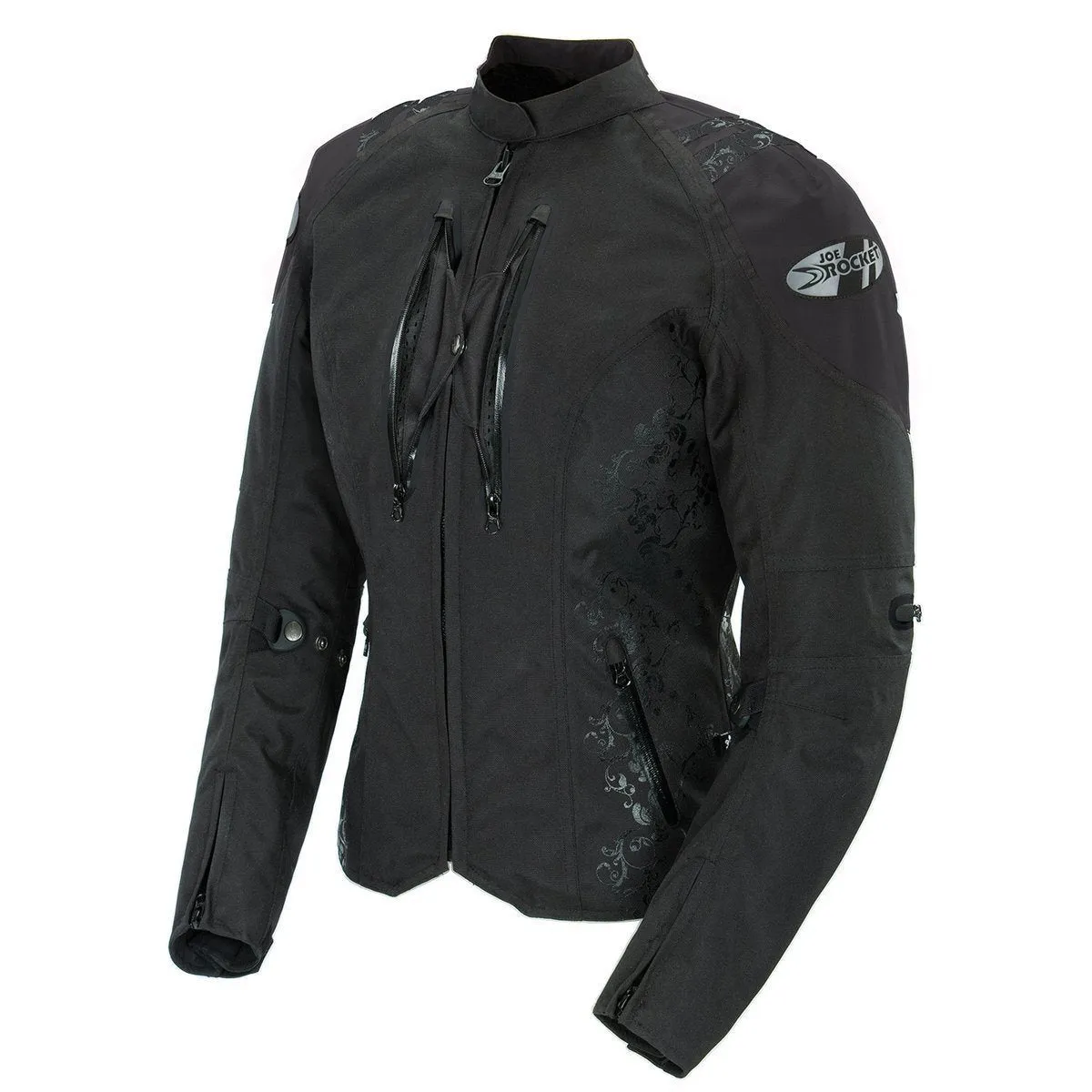 Joe Rocket 'Atomic 4.0' Womens Black Textile Motorcycle Jacket