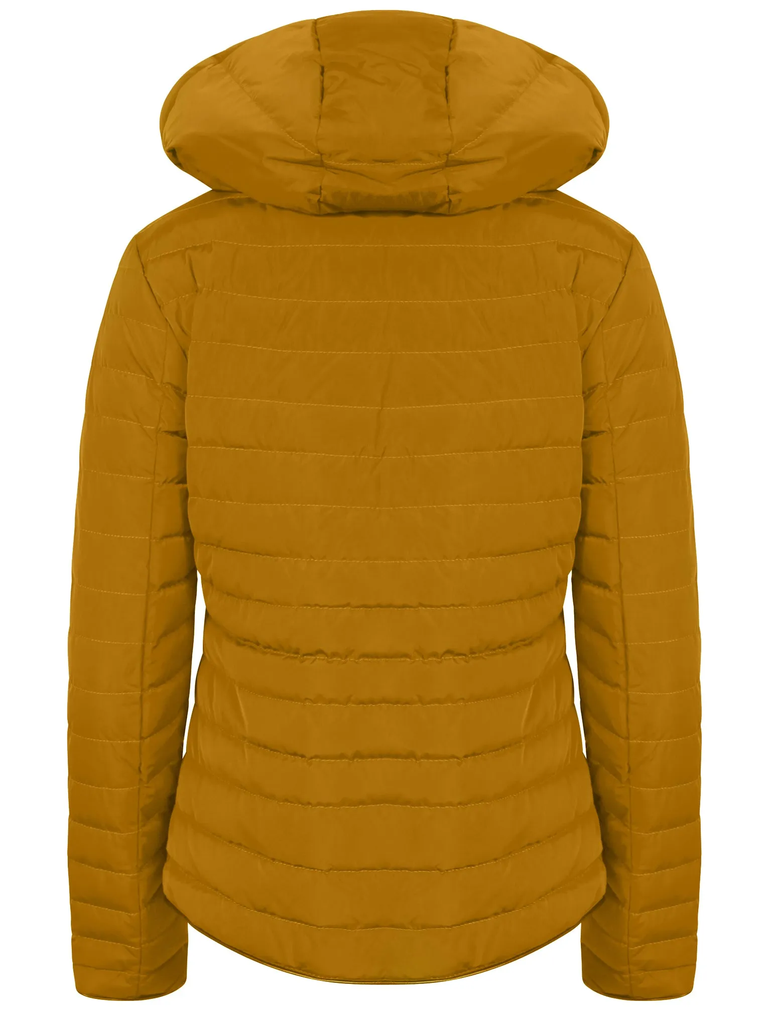 Kacie Quilted Hooded Jacket in Old Gold - Tokyo Laundry