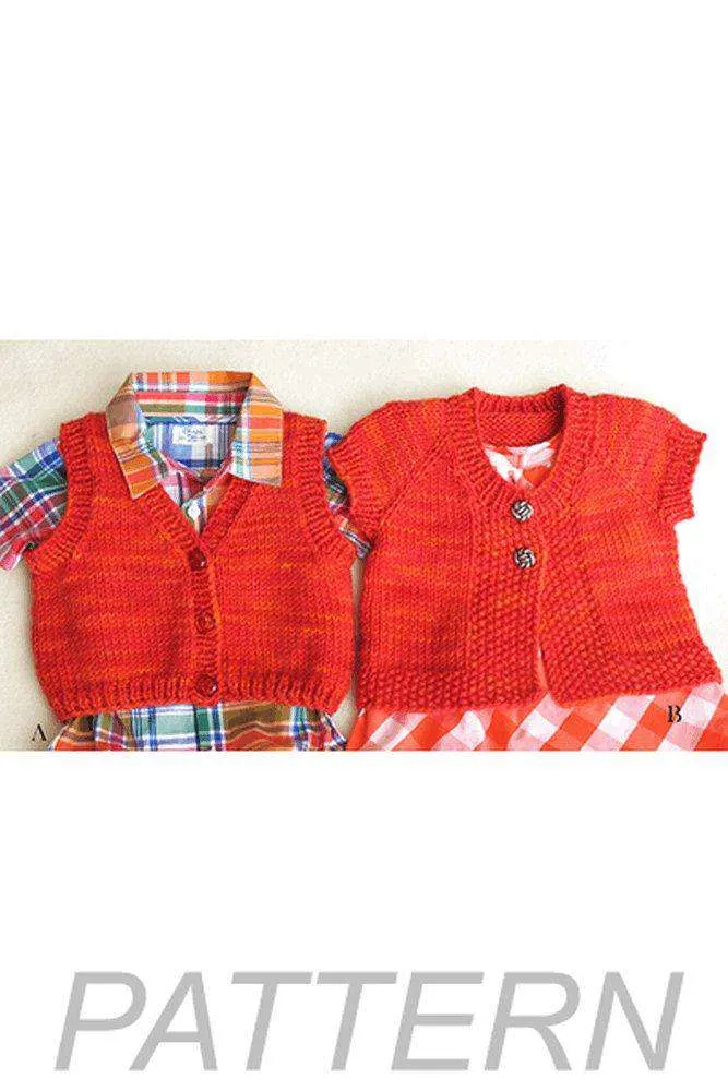 Knitting Pure and Simple Baby Vests PATTERN ONLY