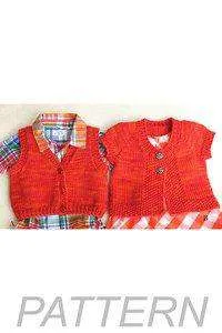 Knitting Pure and Simple Baby Vests PATTERN ONLY