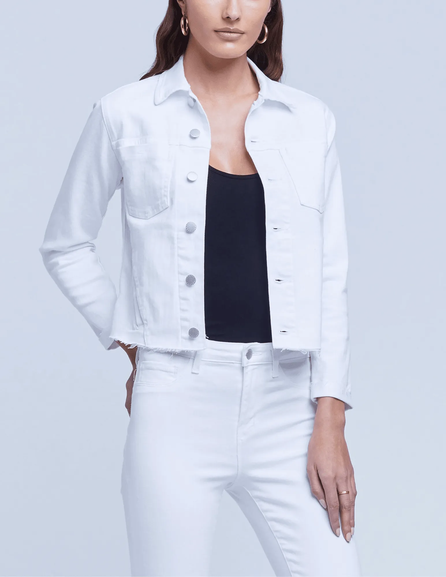 L'Agence Janelle Slim Raw Jacket