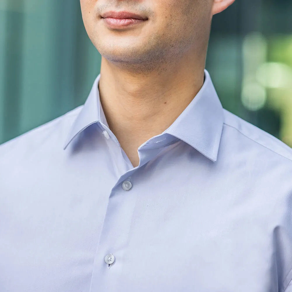 Light Gray Oxford Button Up Dress Shirt | The Scholar